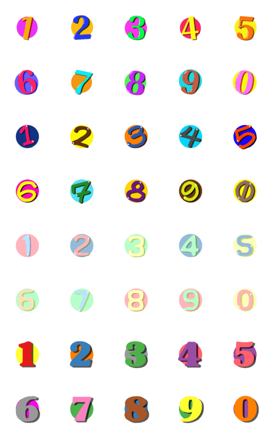 [LINE絵文字]Number emoji 90の画像一覧