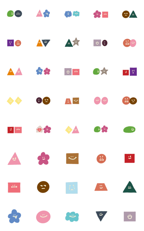 [LINE絵文字]Corrected version of small shape patternの画像一覧