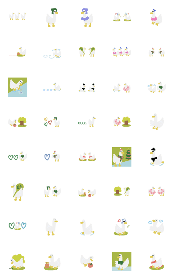 [LINE絵文字]Modified version of duckの画像一覧