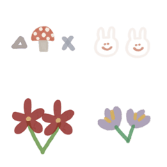 [LINE絵文字] Flowers and dividers revised versionの画像