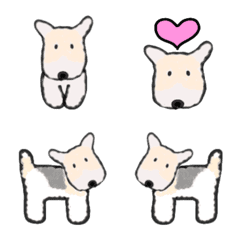 [LINE絵文字] wire fox terrier Shee-chanの画像