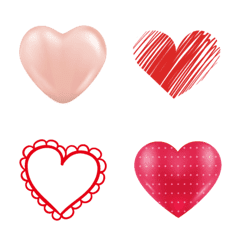 [LINE絵文字] red hearts emojiの画像