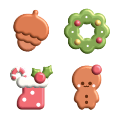 [LINE絵文字] Cute Christmas emoji :)の画像