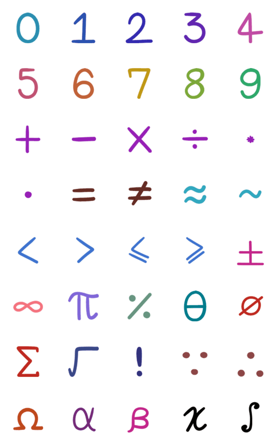 [LINE絵文字]Something about Mathの画像一覧