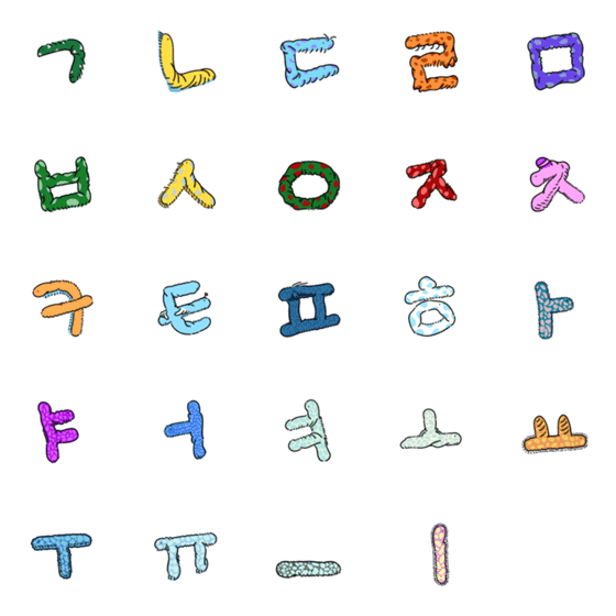 [LINE絵文字]ハングルに変わった毛虫 (korea)の画像一覧