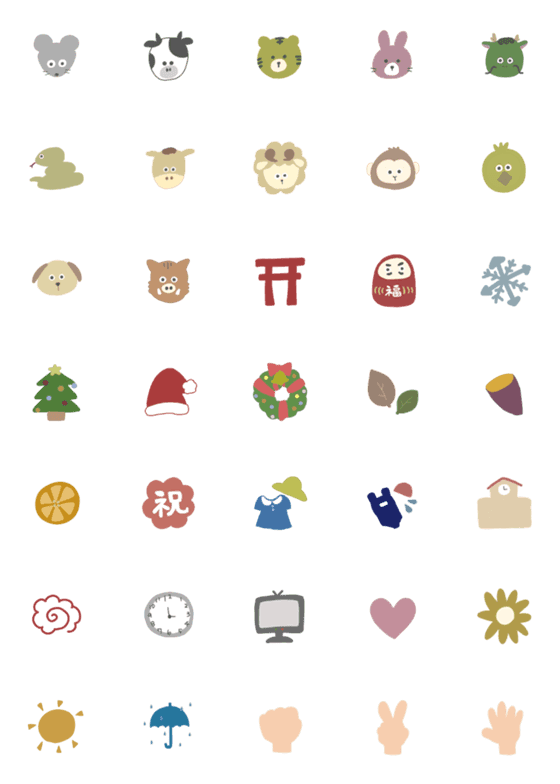 [LINE絵文字]Season emoji oの画像一覧