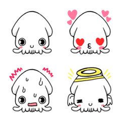 [LINE絵文字] Squid Emoji Chilmilの画像