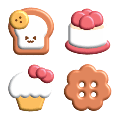 [LINE絵文字] I love cute food emojiの画像