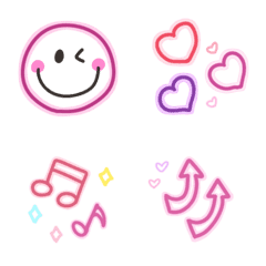 [LINE絵文字] カラフル♡毎日使えるオシャレ絵文字の画像