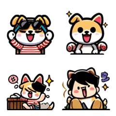 [LINE絵文字] BoBo cute dog emojiの画像