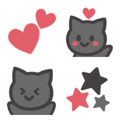 [LINE絵文字] くろねこぽっぷの画像