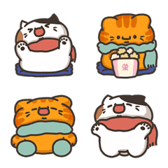 [LINE絵文字] Sanfa cat-In autumn and winterの画像