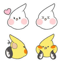 [LINE絵文字] Parrot Bread＆Nymph's useful emoji-Ambirdの画像