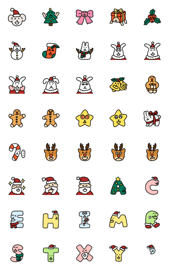 [LINE絵文字]Tabbi wish you a Merry Christmasの画像一覧