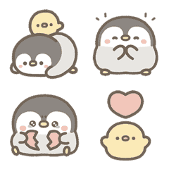 [LINE絵文字] Century Egg Penguin X Chickenの画像