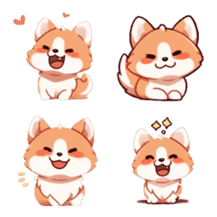 [LINE絵文字] Shiba Inu Happyの画像