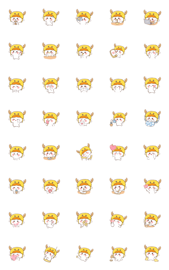 [LINE絵文字]Ducky Deer (Emoji)の画像一覧