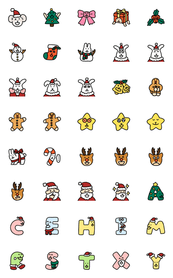 [LINE絵文字]Merry Christmas！！ (Revised Version)の画像一覧