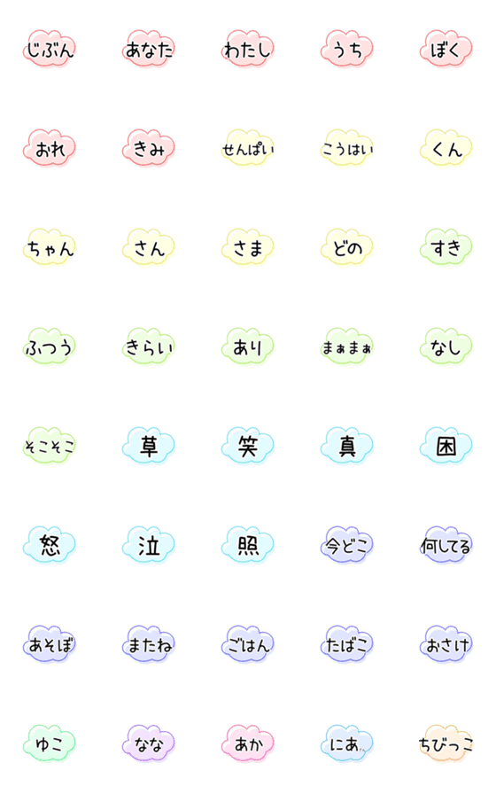 [LINE絵文字]Everyday word3の画像一覧