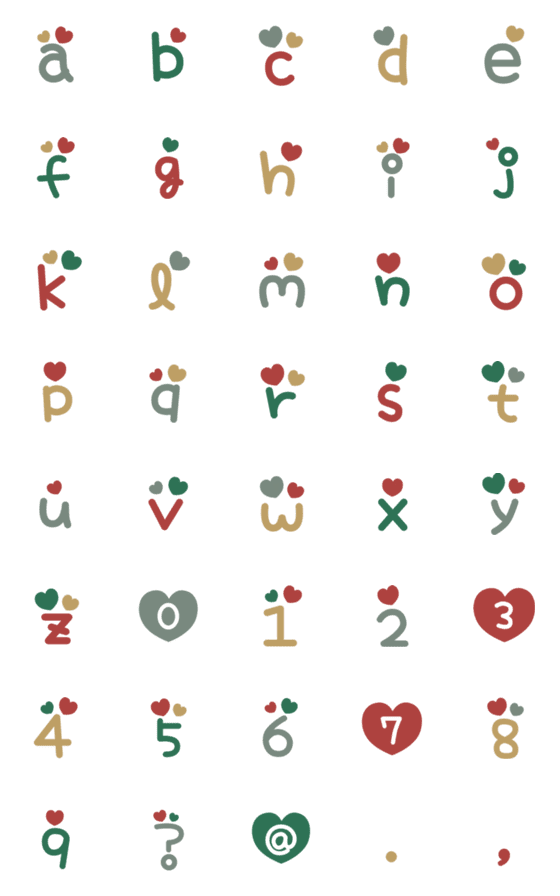 [LINE絵文字]Merry Christmas 123の画像一覧