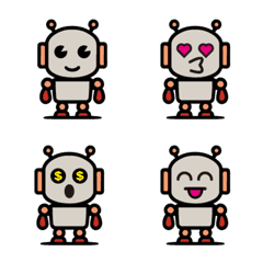 [LINE絵文字] かわいいロボットの画像