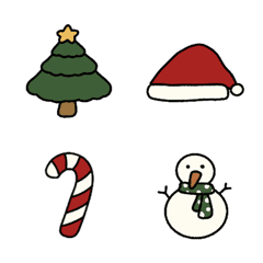 [LINE絵文字] Fluffy Christmas Emojisの画像