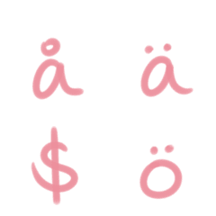 [LINE絵文字] Swedish lowercase letters 28の画像