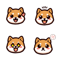 [LINE絵文字] 柴犬ミルクティーの画像