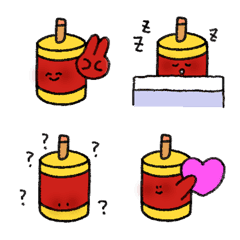 [LINE絵文字] shy   firecracker Emojiの画像