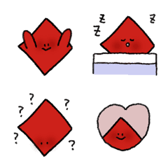 [LINE絵文字] shy Spring couplets  Emojiの画像