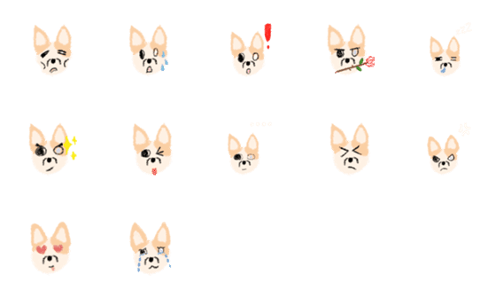 [LINE絵文字]Chihuahua try tryの画像一覧