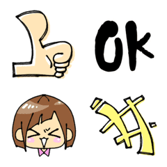 [LINE絵文字] enjoy simple Emoji plusの画像