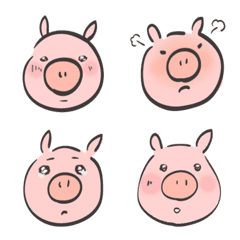 [LINE絵文字] the pig faceの画像