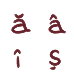 [LINE絵文字] ルーマニア語の小文字の画像