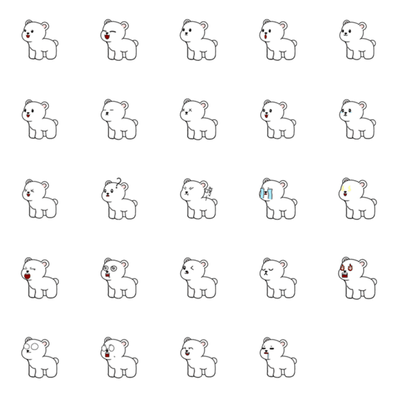 [LINE絵文字]polar bear force bearの画像一覧