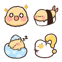 [LINE絵文字] Husky＆Shiba Inu-hen shrimp ！の画像