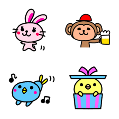 [LINE絵文字] Chimichimi Zoo Emojiの画像