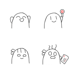 [LINE絵文字] Ghost daily life emojisの画像