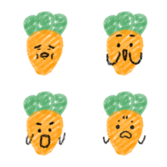 [LINE絵文字] Crayon Carrotの画像