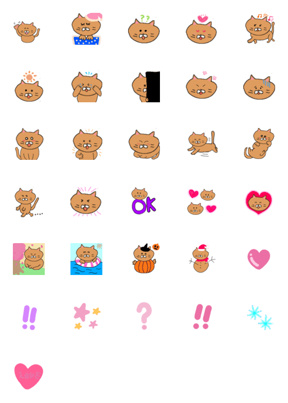 [LINE絵文字]patchcatの画像一覧