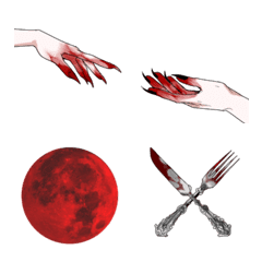 [LINE絵文字] Blood Moon - Afterlife Roleplay TC ！の画像