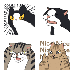 [LINE絵文字] There r four cats like to make trouble 2の画像