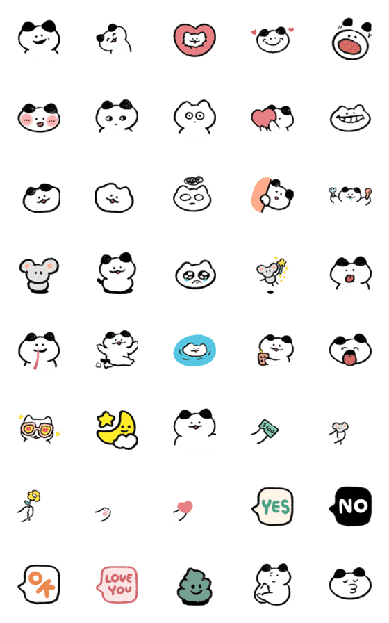 [LINE絵文字]MOVE！ Emoji of the Lazy Cat 3の画像一覧