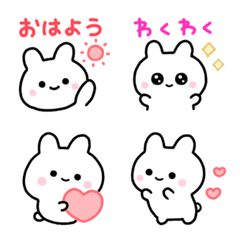 [LINE絵文字] うさぎ◌あいさつ絵文字の画像