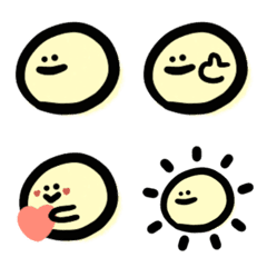 [LINE絵文字] Yellow Emoji (daily)の画像