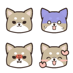 [LINE絵文字] 使いやすい！柴犬絵文字の画像