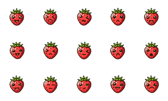 [LINE絵文字]Tiny Strawberryの画像一覧