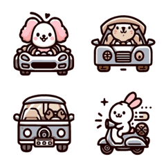 [LINE絵文字] Car Emoji Stickersの画像