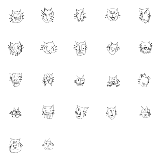 [LINE絵文字]Am i a Ugly Cat ？？？の画像一覧