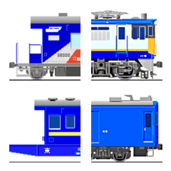 [LINE絵文字] 繋げる列車（色々セット）の画像